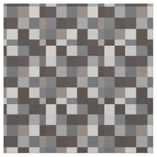 Tissu Gamer noir et gris du motif   de Pixelated
