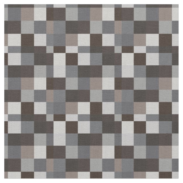 Tissu Gamer noir et gris du motif | de Pixelated (Fermer)