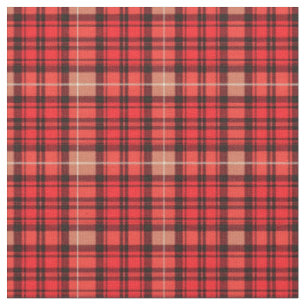 Tissu Gamme Tartan Plaid Traditionnel Rouge tendance