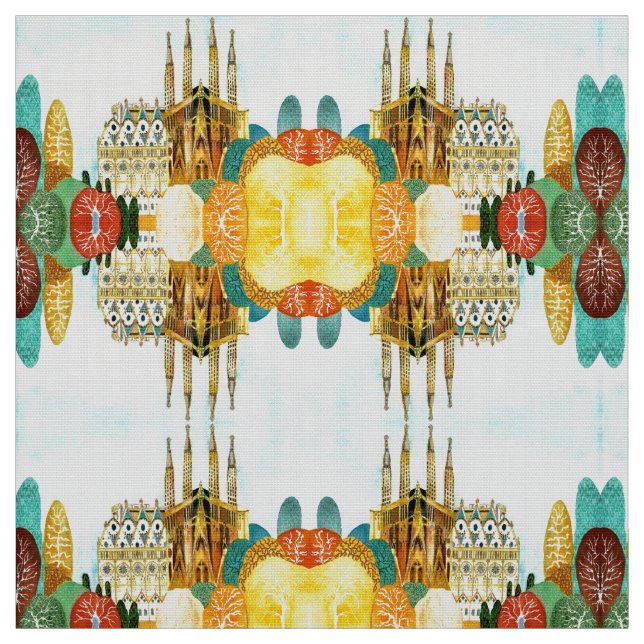 Tissu Gaudi 's Barcelone (Échantillon)