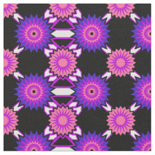 Tissu Genderfluidité Fierté sans couture motif de fleurs