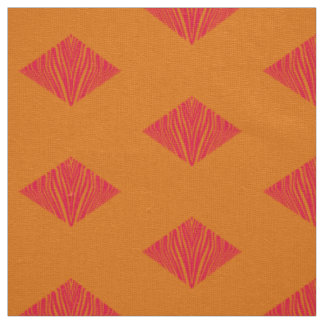 Tissu geo zèbre rose orange