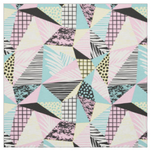 Tissu géométrique abstrait de motif
