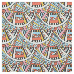 Tissu géométrique abstrait de motif