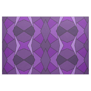 Tissu géométrique de formes de polygones pourpres