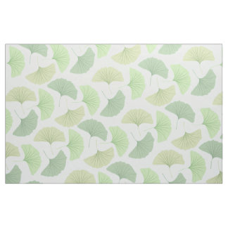 Tissu Ginkgo vert errant