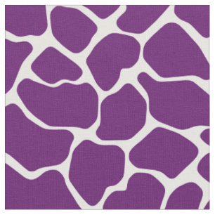 Tissu Girafe de safari de violette africaine