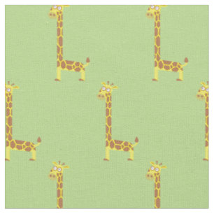 Tissu Girafe Mignonne Enfants Bébé Nurserie Vert Clair