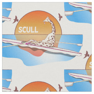 Tissu Giraffe Bateau à aubes à simple coque