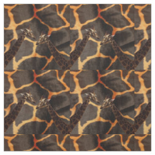 Tissu "Giraffes exotiques : sur une toile à motifs de gi