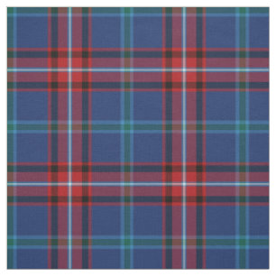 Tissu Glenn Tartan Motif Blue Irish Plaid