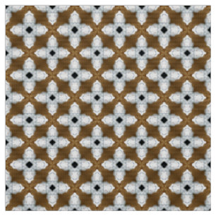 Tissu Glitch2 Brown Gray Cross Motif Pima
