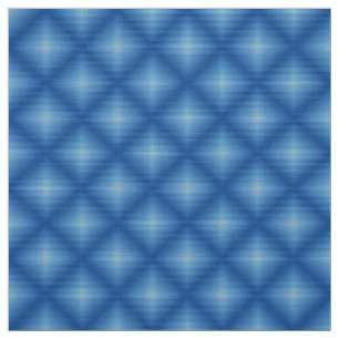 Tissu Glitch2 Imprimé Motif bleu diamant