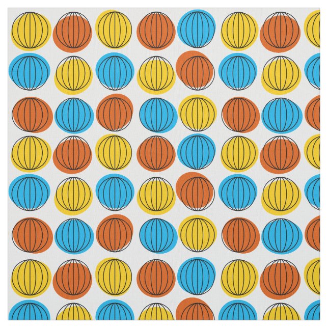 Tissu Globe Multi petit (Échantillon)