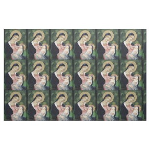 Tissu gloire à Jésus et à Mary