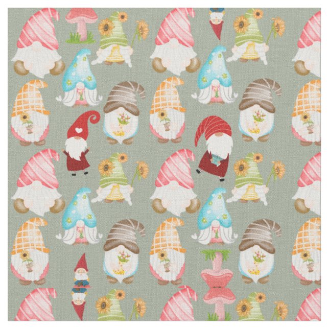 Tissu Gnomes (Fermer)