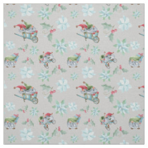 Tissu Gnomes de Noël en jeu