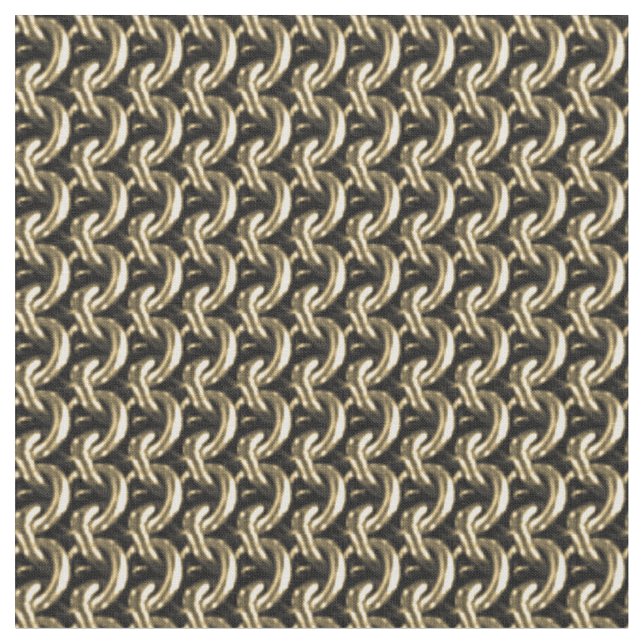 Tissu Gold Chainmaille Imprimer Goth Motif Fabric (Fermer)