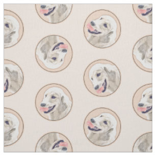 Tissu Golden Retriever Painting mignon Original Chien Ar