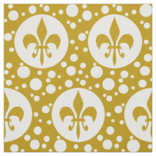 Tissu Golden Royal Lily & Dots + votre backgr. & idées