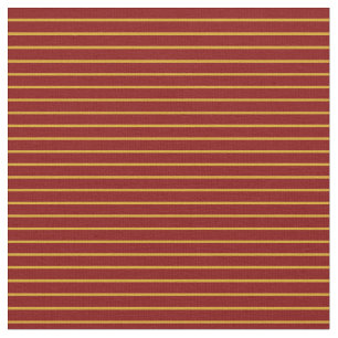 Tissu Goldenrod & Maroon Linked/Striped Motif