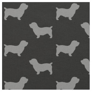 Tissu Gorge de motif de silhouettes d'Imaal Terrier