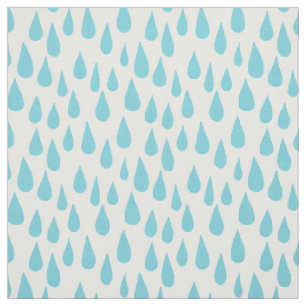 Tissu Gouttes de pluie en baisse bleues d'Ombre