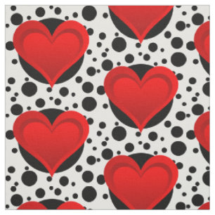 Tissu Gradients RED LOVE HEART + votre backgr. & idées