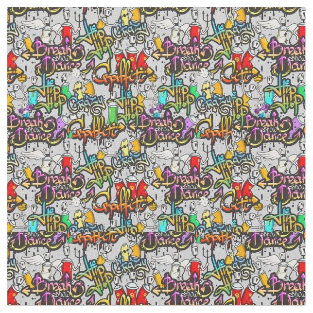 Tissu Graffiti (Fermer)