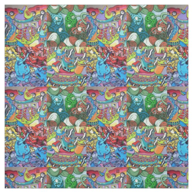 Tissu Graffiti Fabric (Échantillon)