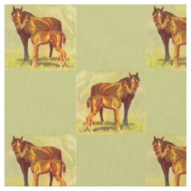 Tissu grand cheval petite impression (Fermer)