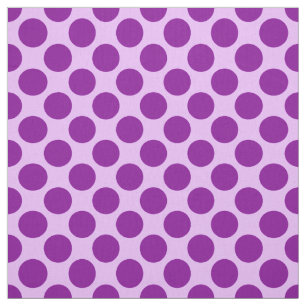 Tissu Grands points rétro - violet et orchidée