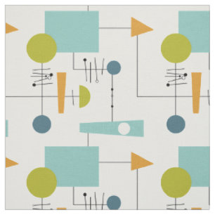 Tissu Graphique de flux géométrique funky Moderne du mil