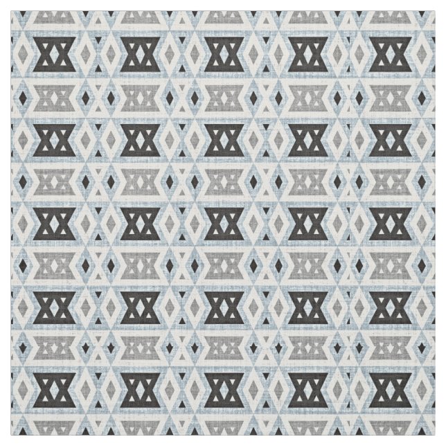 Tissu Gray Blue Black Eclectique Ethique (Échantillon)