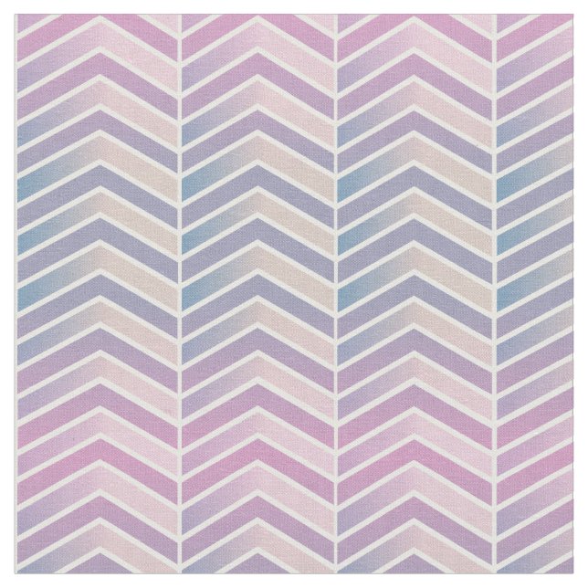 Tissu Gray, rose et ardoise Gradient Chevron (Fermer)