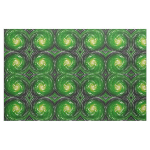 Tissu Green Twist Art Abstrait