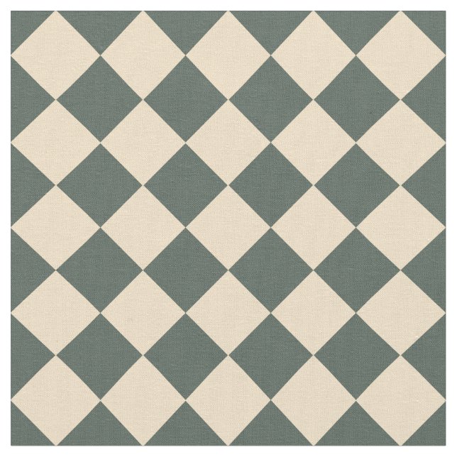 Tissu Green Yellow Checker Diamond Pattern (Fermer)