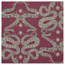 tissu grenat de serpents célestes