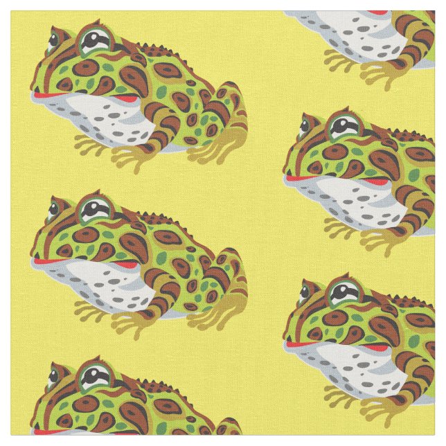 Tissu grenouille à cornes (Fermer)