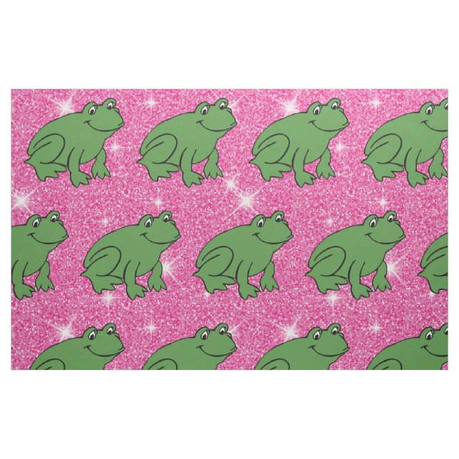 Tissu Grenouille verte Animaux amphibiens Parties scinti (Fat Quarter)