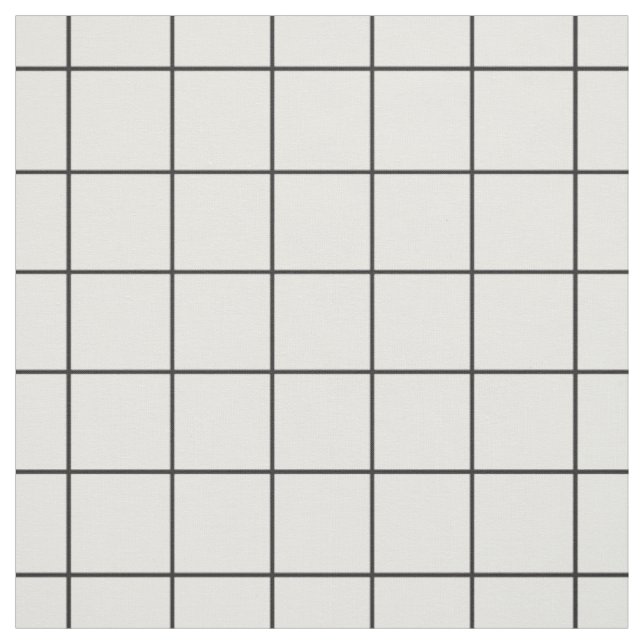 Tissu Grille noire et blanche (Échantillon)