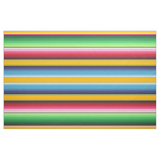 Tissu Grilles blanches de serape jaune mexicain