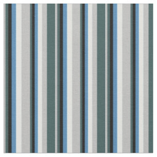 Tissu Gris, Ardoise foncée Gris, Noir, Bleu & Cyan clair