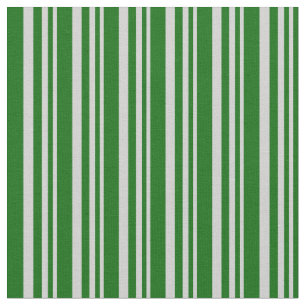 Tissu Gris clair et vert foncé Motif rayé/bordé
