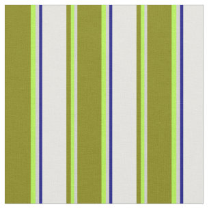 Tissu Gris clair, vert clair, vert, blanc et bleu