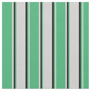 Tissu Gris clair, Vert mer et Gris noir