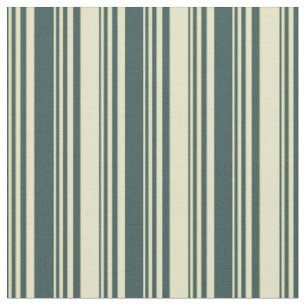 Tissu Gris d'ardoise foncée et rayures de verge d'or pâl