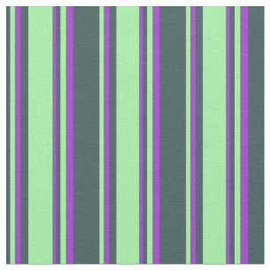 Tissu Gris d'ardoise foncée, vert et orchidée foncée