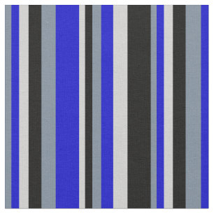 Tissu Gris d'ardoise légère, bleu, gris clair et lignes