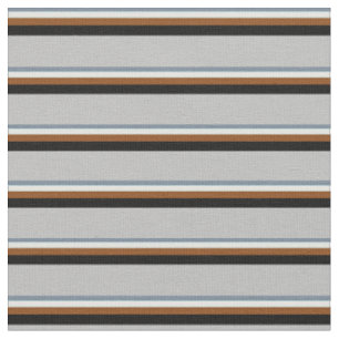 Tissu Gris d'ardoise légère, Cygne clair, Brown, Noir & 